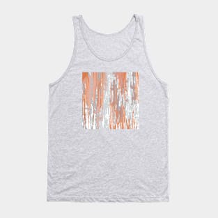 Abstract ink. modern. grey. orange. metalic. Tank Top